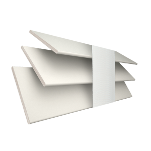 Polar with Chalk Tape Wood Venetian Blinds 3 Slats