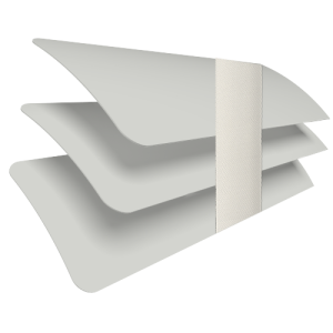 Porcelain Glow with Duck Tape Venetian Blinds Slats