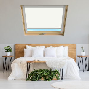 Pure White (BLACKOUT) Roto Roof Window Blinds