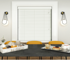 Pure White Wood Venetian Blinds
