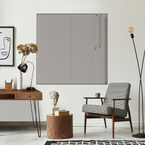 Putty Pin Stripe Venetian Blinds