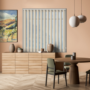 Roma Beige Replacement Vertical Blind Slats Open