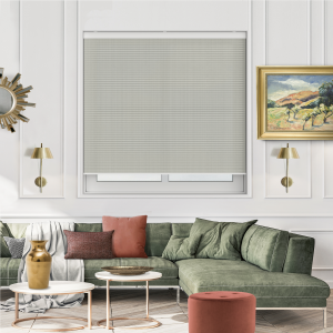 Sable Olive Green Cordless Honeycomb Pleated Blind Open