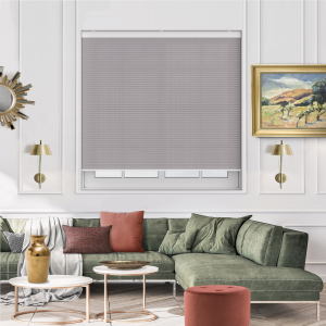 Sable Taupe Cordless Honeycomb Pleated Blind Open