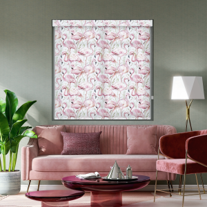 Serena Pink No Drill Roller Blind