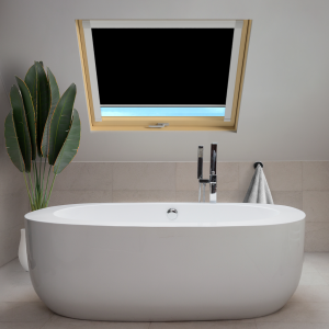 Shower Safe Black (BLACKOUT) Fakro Roof Window Blinds