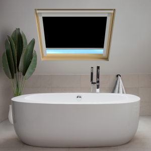 Shower Safe Black (BLACKOUT) Keylite Roof Window Blinds
