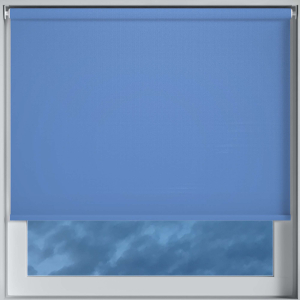 Shower Safe Blue Cordless Roller Blinds Frame