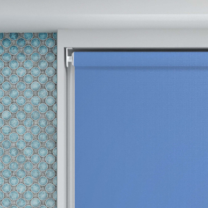 Shower Safe Blue Cordless Roller Blinds Product Detail