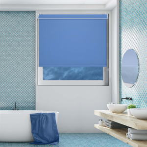 Shower Safe Blue No Drill Blinds