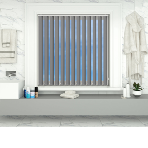 Shower Safe Granite Replacement Vertical Blind Slats Open