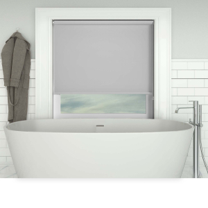 Shower Safe Light Grey Roller Blinds