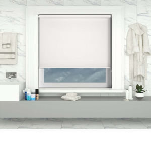 Shower Safe White Roller Blinds