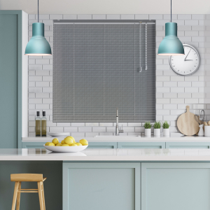 Silver Perforated Venetian Blinds