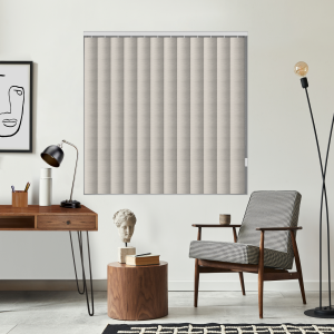 Sonata Stone Rigid PVC Replacement Vertical Blind Slats Closed