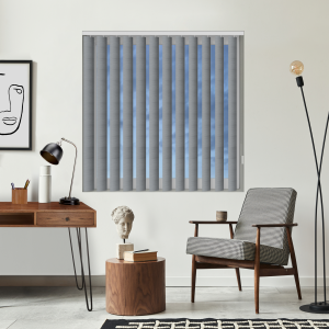 Sonata Storm Rigid PVC Replacement Vertical Blind Slats Open