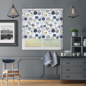Songbird Navy Cordless Roller Blinds