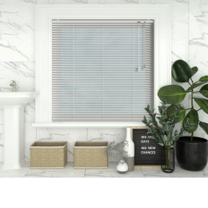 Spirit White Venetian Blinds Open