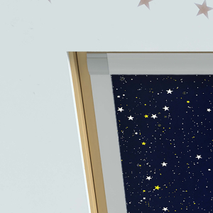 Starry Night (BLACKOUT) Duratech Roof Window Blinds Detail