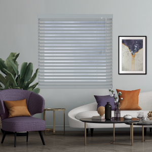 Storm Cloud Venetian Blinds Open