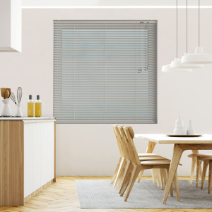Strata Truffle Venetian Blinds Open