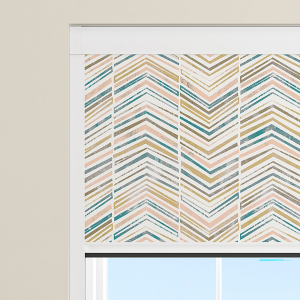 Subtle Aquamarine Zigzag Electric BlocOut Cassette Blinds Specs