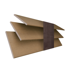 Tawny with Coffee Tape Wood Venetian Blinds 3 Slats