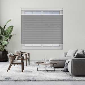 Tenso Titanium Cordless Top Down Bottom Up Honeycomb Pleated Blind Open