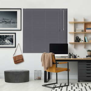 Textured Charcoal Venetian Blinds