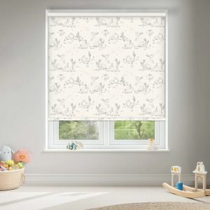 Tiny Tails Cream Cordless Roller Blinds