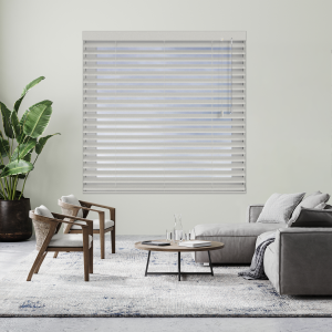 Titanium Spark Venetian Blinds Open