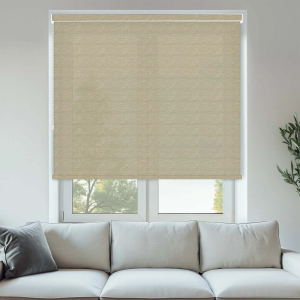 Tobago Hessian No Drill Roller Blinds