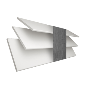 True White Faux Wood with Gallant Tape Wood Venetian Blinds 3 Slats