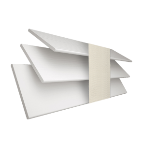 True White Wood Grain Faux Wood with Vanilla Tape Wood Venetian Blinds 3 Slats