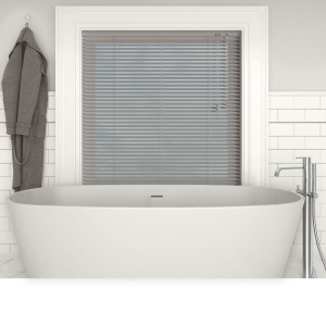 Truffle Gloss Venetian Blinds Open