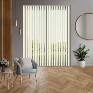 Varo Cream Replacement Vertical Blind Slats Open