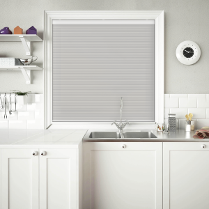 Velto Cloud White Cordless Honeycomb Pleated Blind Closed