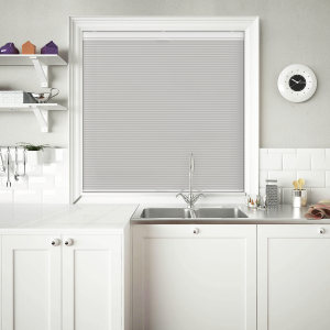 Velto Cloud White Cordless Top Down Bottom Up Honeycomb Pleated Blind Open