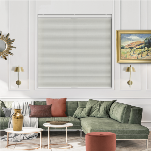 Vesso Sandstone Cordless Top Down Bottom Up Honeycomb Pleated Blind Open