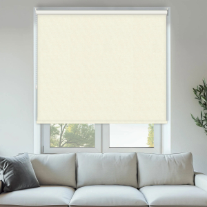 Vibe Blackout Alabaster Roller Blinds