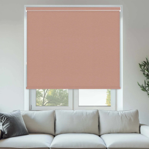Vibe Blackout Blush No Drill Roller Blinds