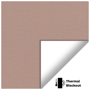 Vibe Blackout Blush Pelmet Roller Blinds Hardware