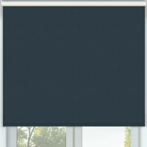 Vibe Blackout Breton Blue Cordless Roller Blinds Frame