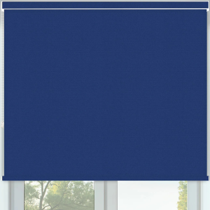 Vibe Blackout Cobalt No Drill Roller Blinds Frame