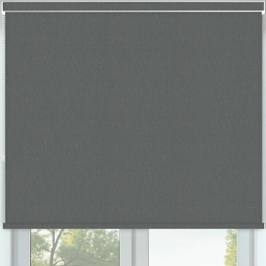 Vibe Blackout Flint Pelmet Roller Blinds Frame