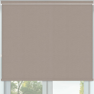 Vibe Blackout Mocha Pelmet Roller Blinds Frame