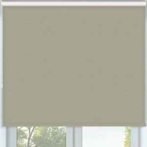 Vibe Blackout Oatmeal Roller Blinds Frame