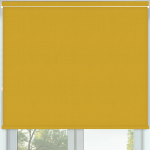 Vibe Blackout Saffron Pelmet Roller Blinds Frame