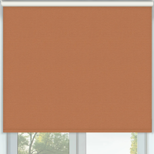 Vibe Blackout Terracotta Cordless Roller Blinds Frame