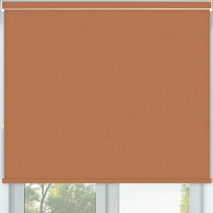 Vibe Blackout Terracotta Pelmet Roller Blinds Frame